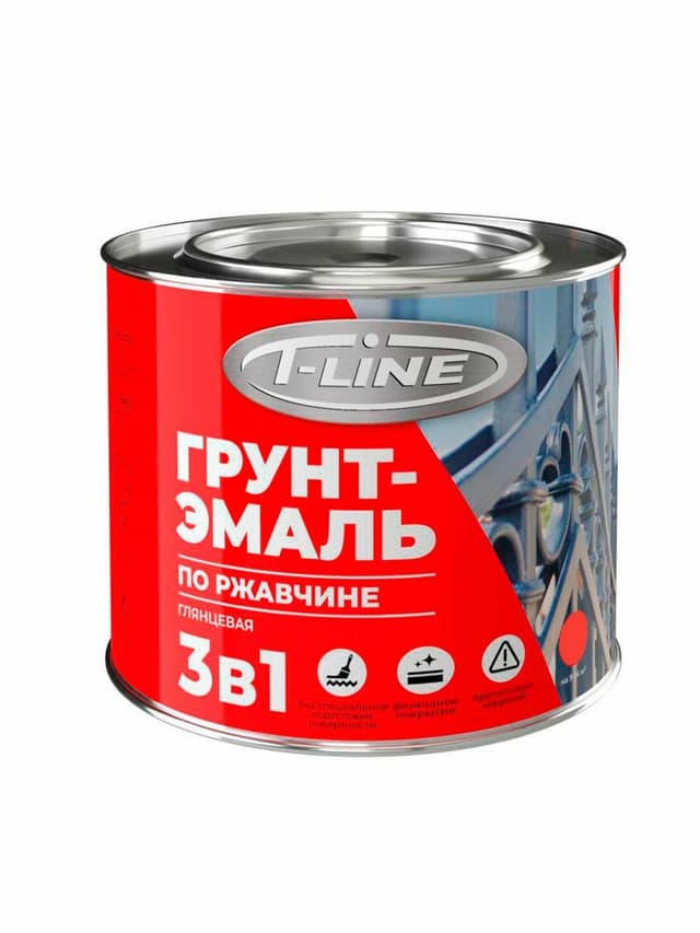 Грунт-эмаль Т-Лайн 3в1 зелёная (0,8кг)